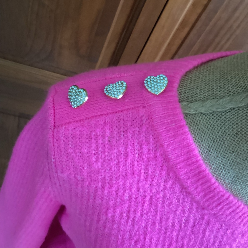 Lilly Pulitzer Morgen Pink Crew Neck Sweater - Picture 2 of 5